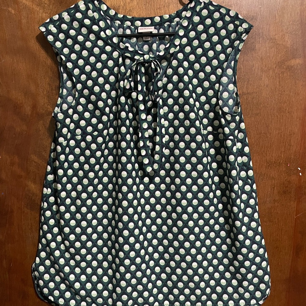 Merona Blouse Business Casual Size Large